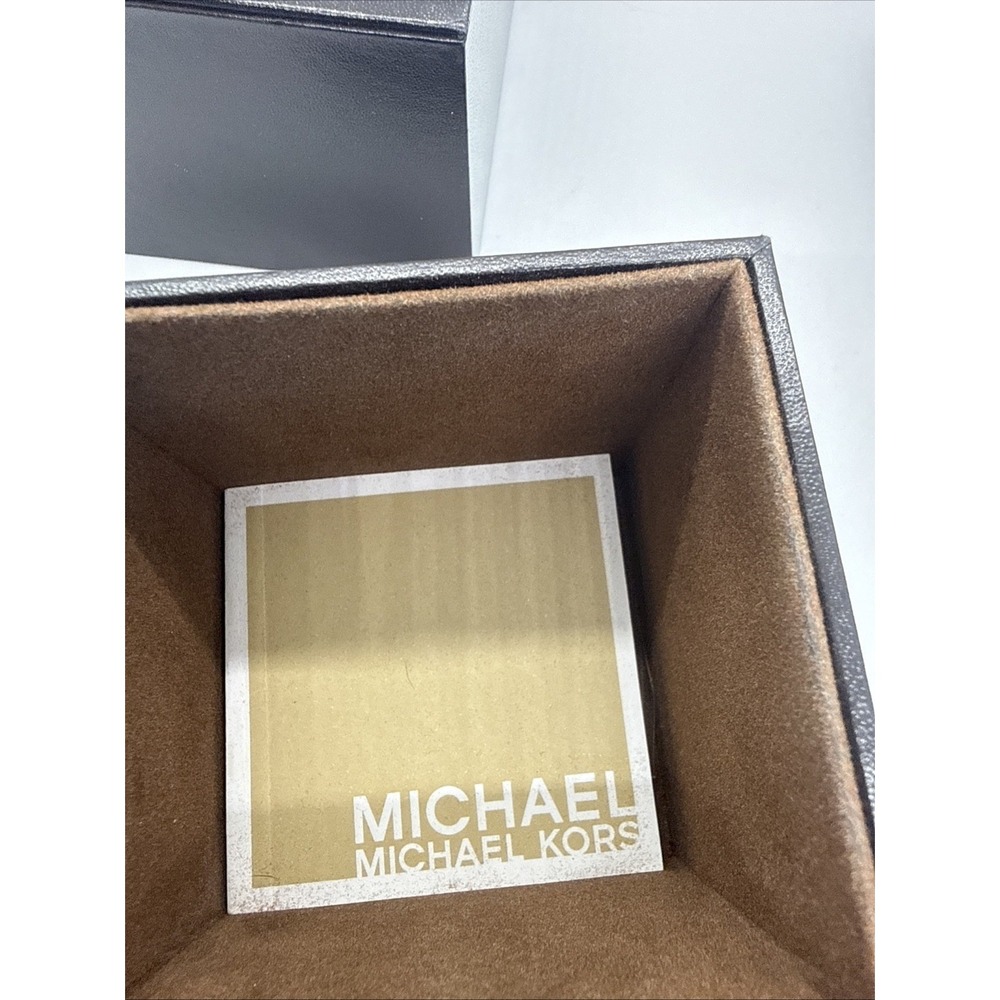 Michael Kors Unisex Slim Runway Gold-Tone Stainless Steel Bracelet Watch 42mmA21 - Picture 2 of 3
